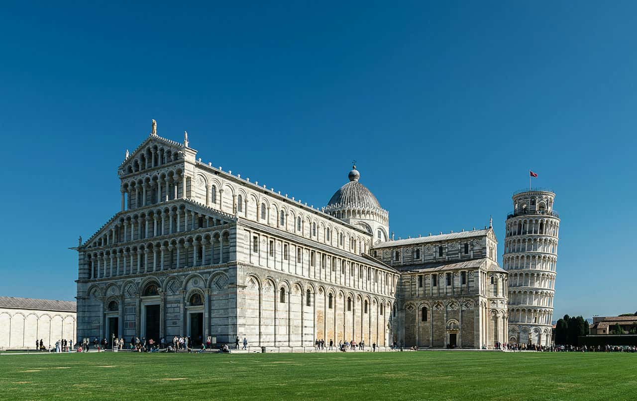 Leaning tower of pisa and pisa cathedral © alexey turenkov