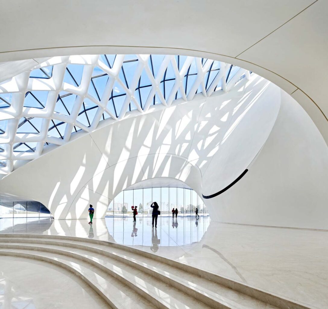 Mad architects: harbin opera house theater interior marble flooring