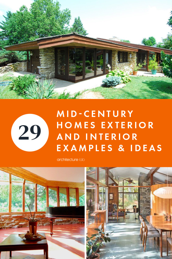 29 mid-century homes – exterior and interior examples & ideas
