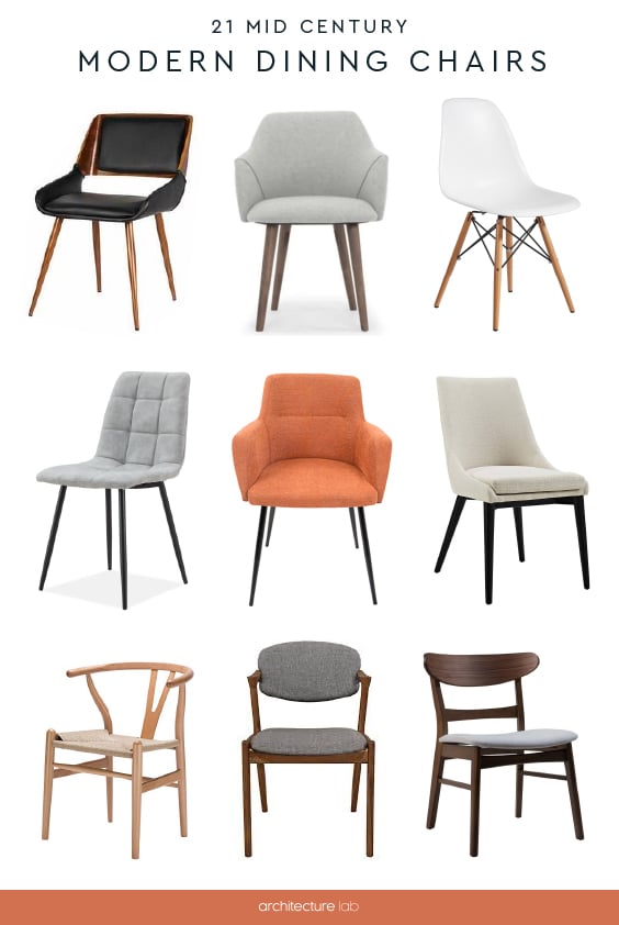 21 mid-century modern dining chairs