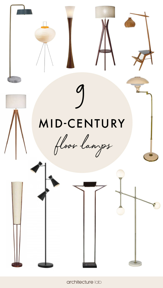 9 mid century floor lamps | design & ideas