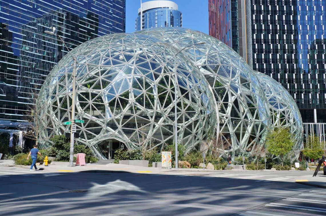 Nbbj: amazon spheres façade