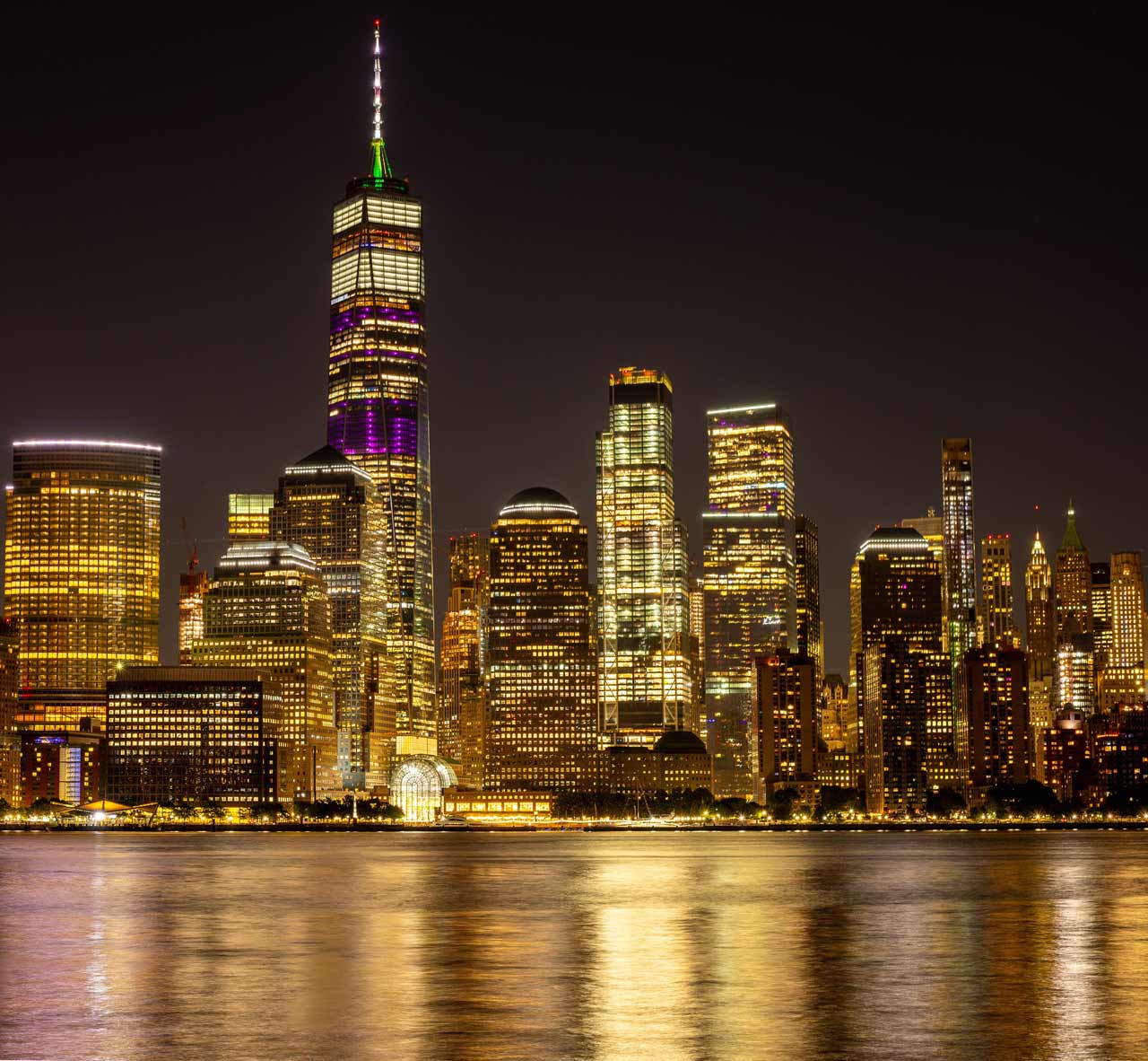 One world trade center at night © ram seth