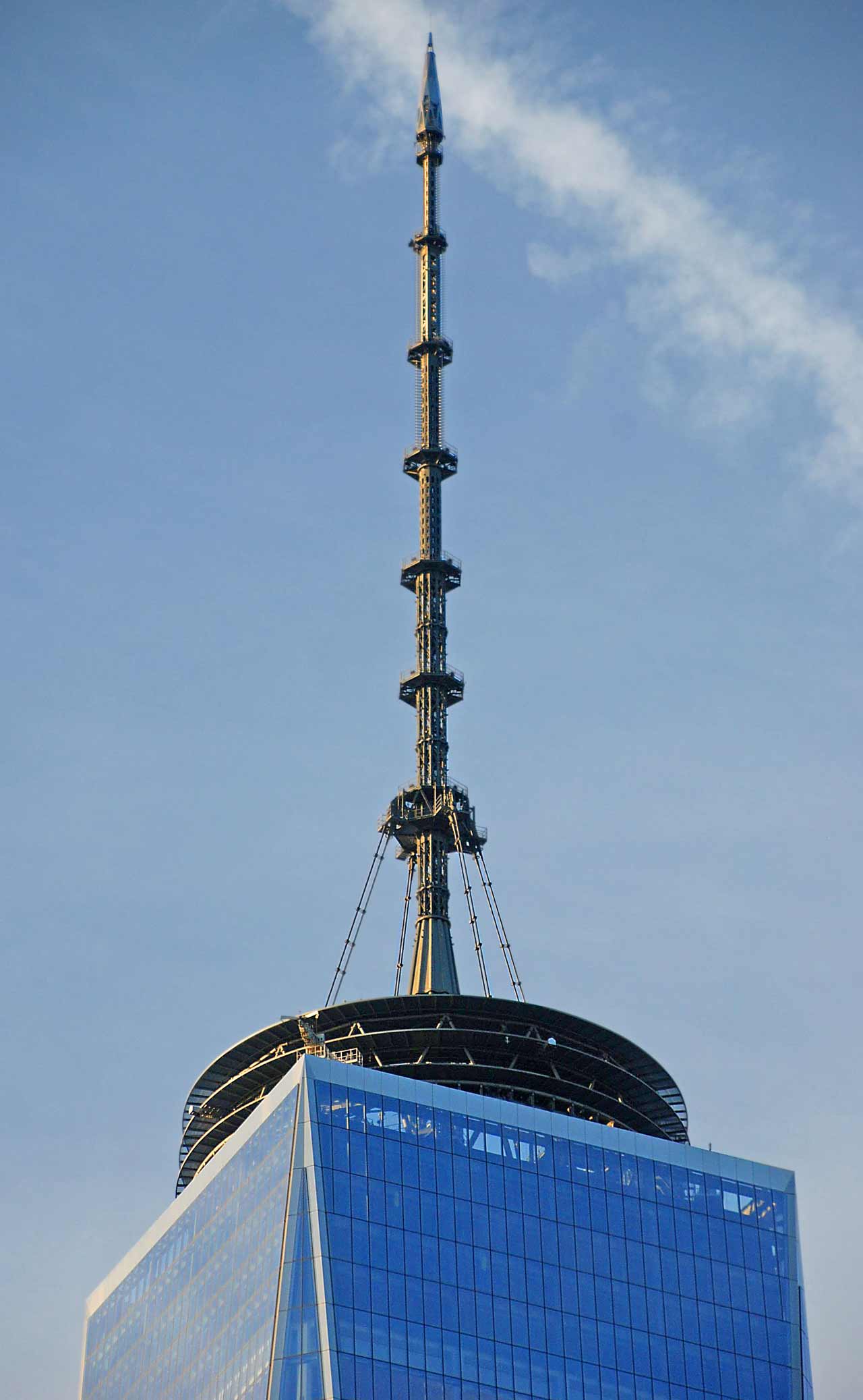 One world trade center spire © ron cogswell