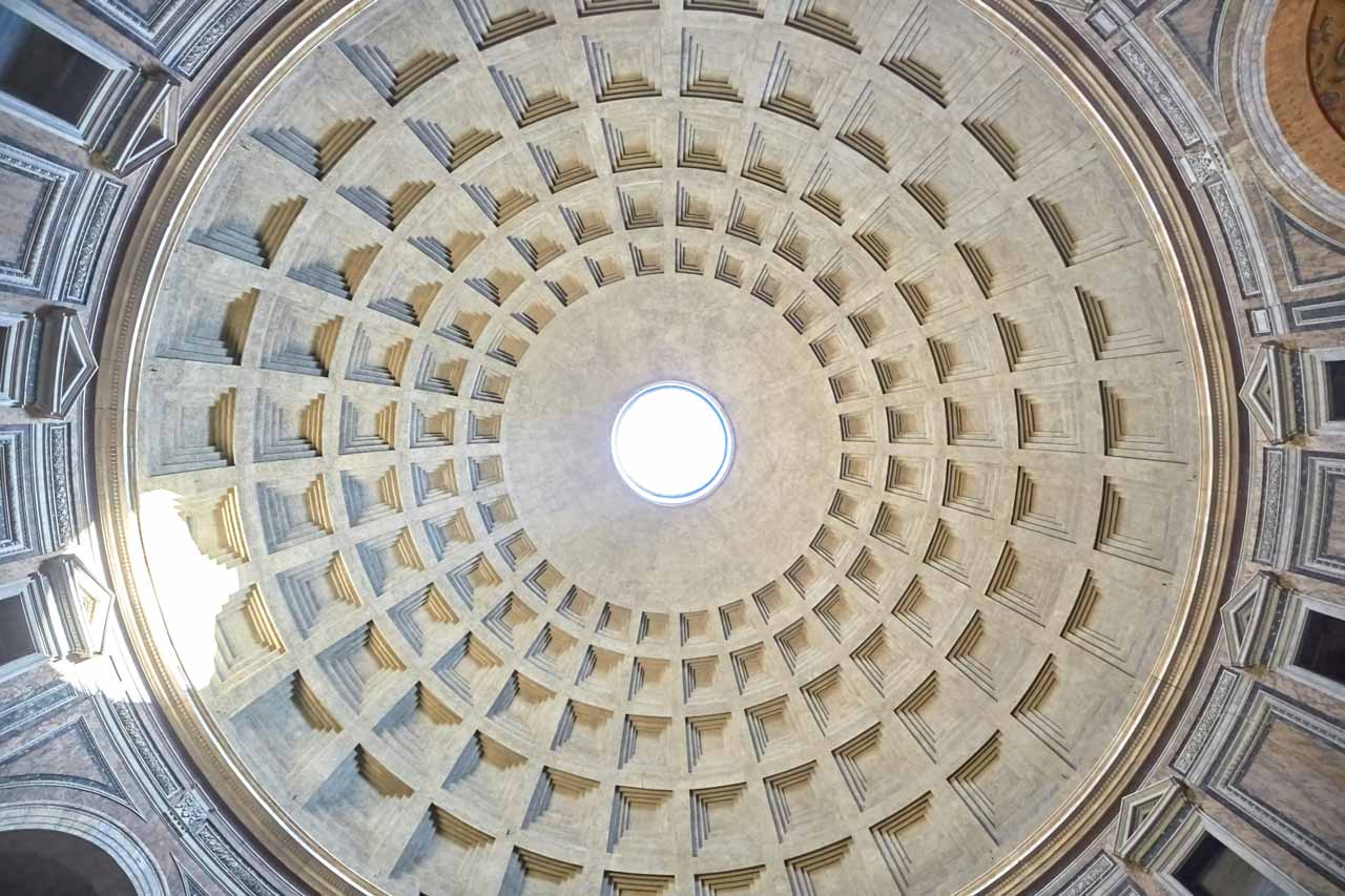 Pantheon rome dome low angle © mathew schwartz