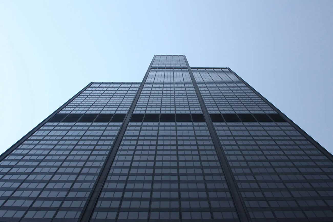 Skidmore, owings & merrill: willis tower, chicago, usa - formerly sears tower, the second-tallest building in the western hemisphere at 1,451 ft. © noel forte