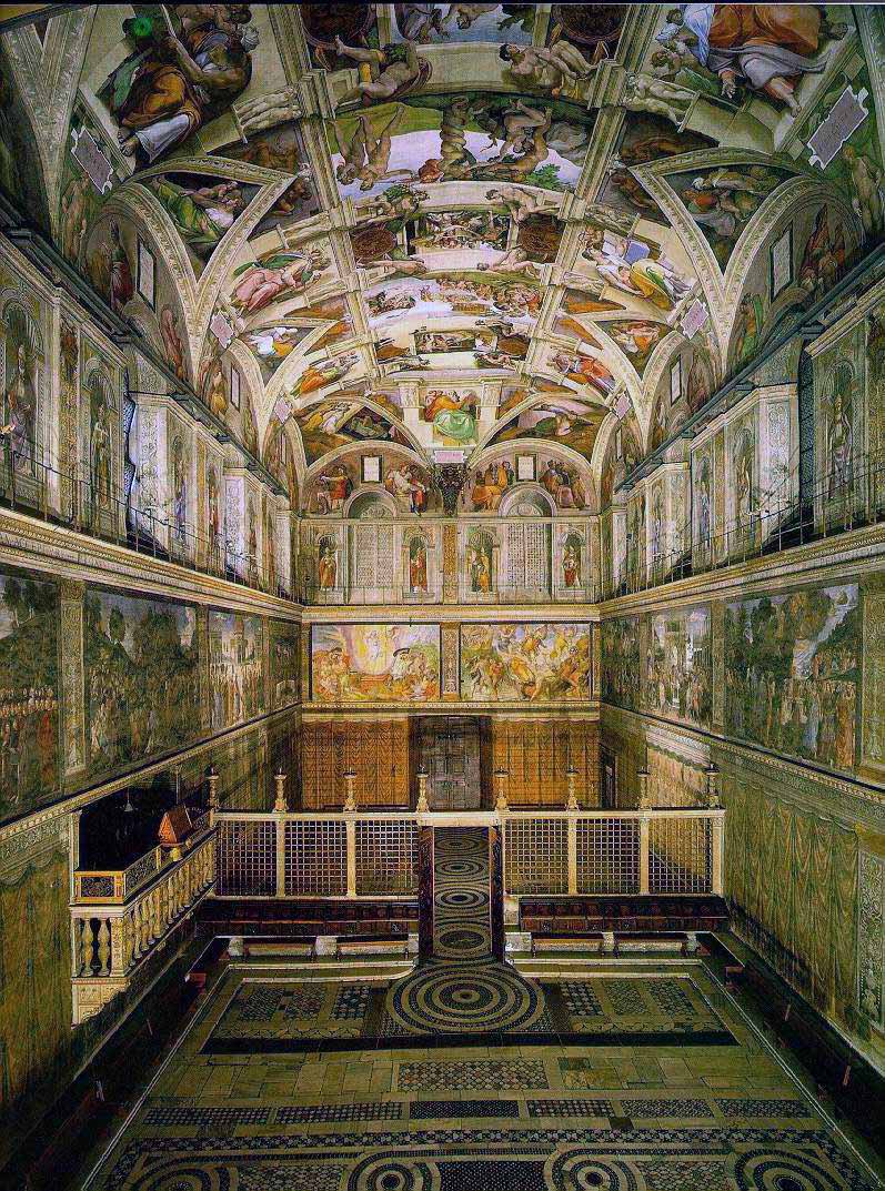 Sistine chapel east side from the altar end © snowdog