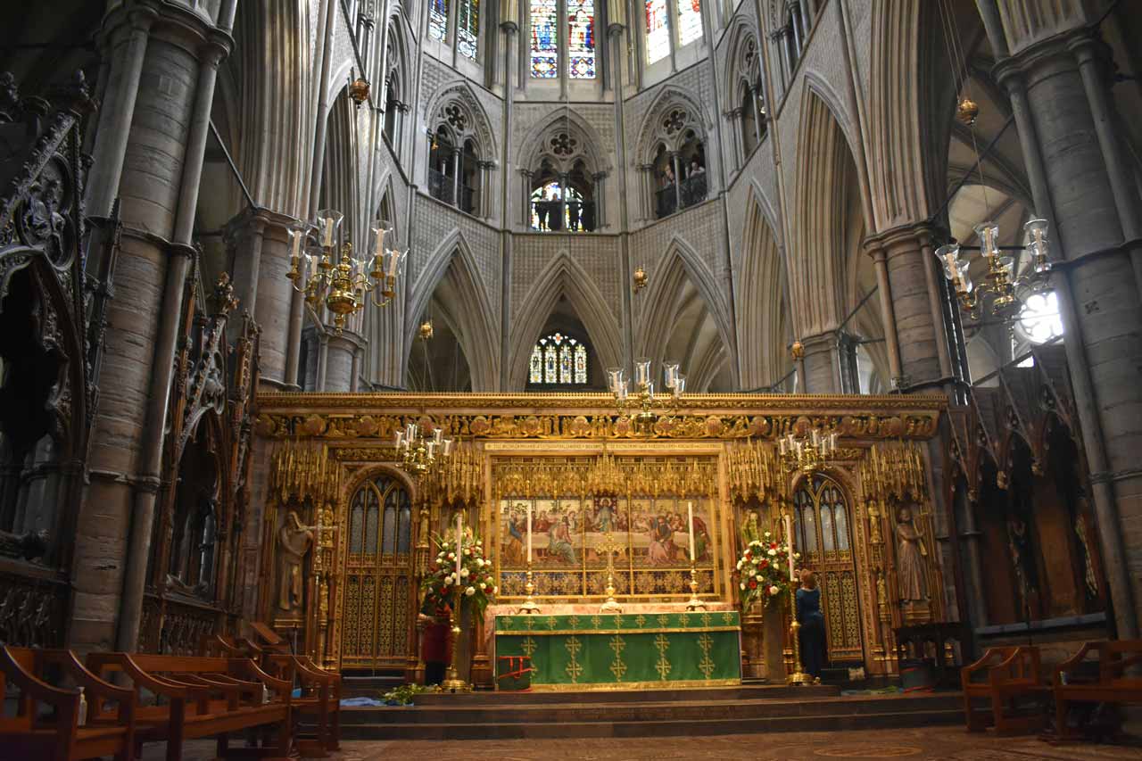 Westminster abbey the high altar and altar screen © martina jorden