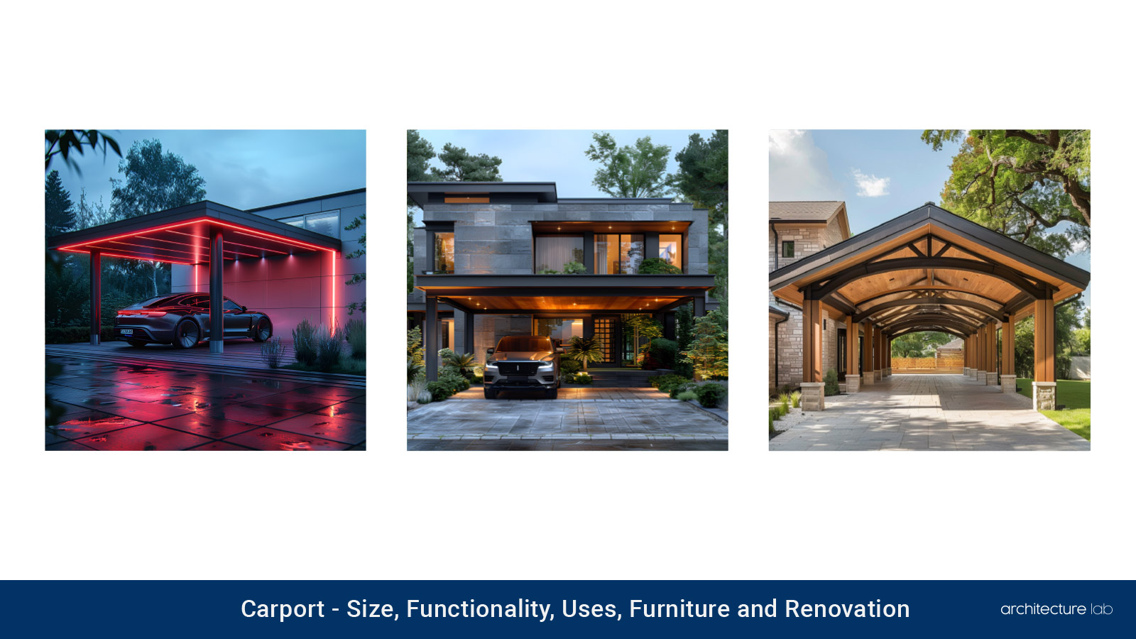 Carport: size, functionality, uses, furniture, and renovation