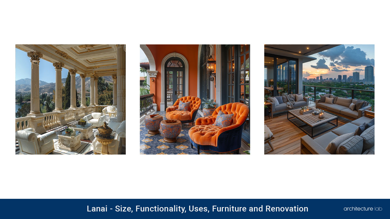 Lanai: size, functionality, uses, furniture and renovation