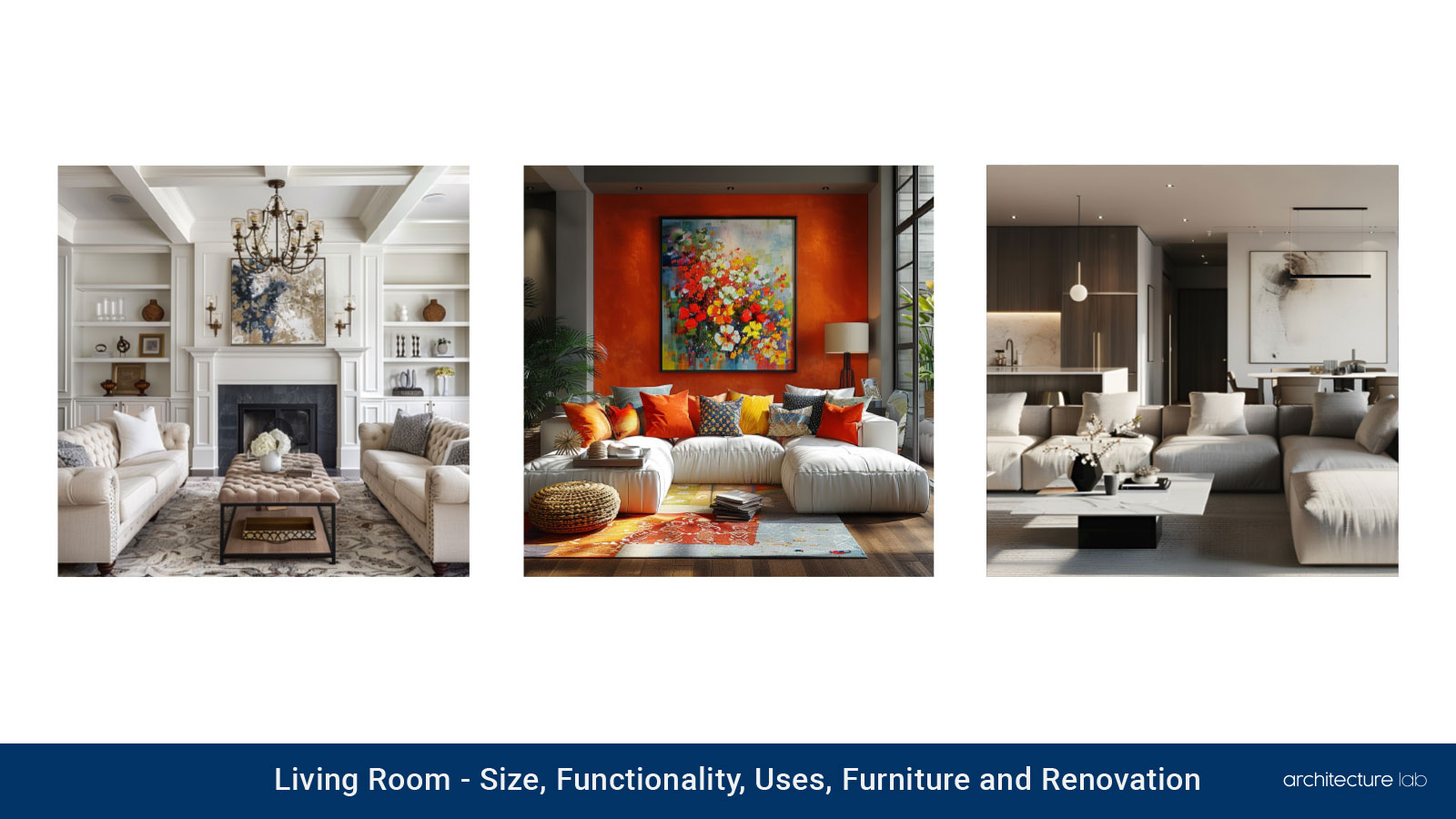 Living room: size, functionality, uses, furniture and renovation
