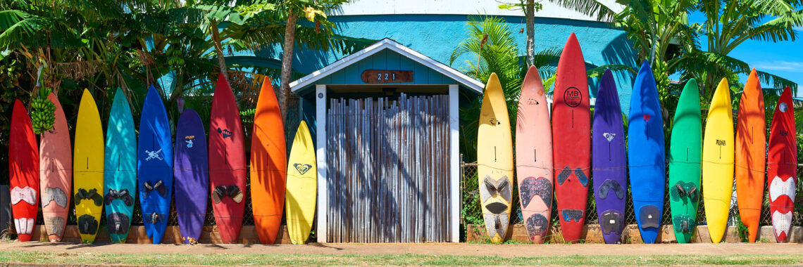 23. Surfboard fence