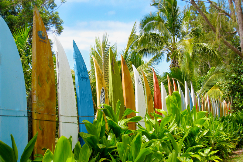 23. Surfboard fence