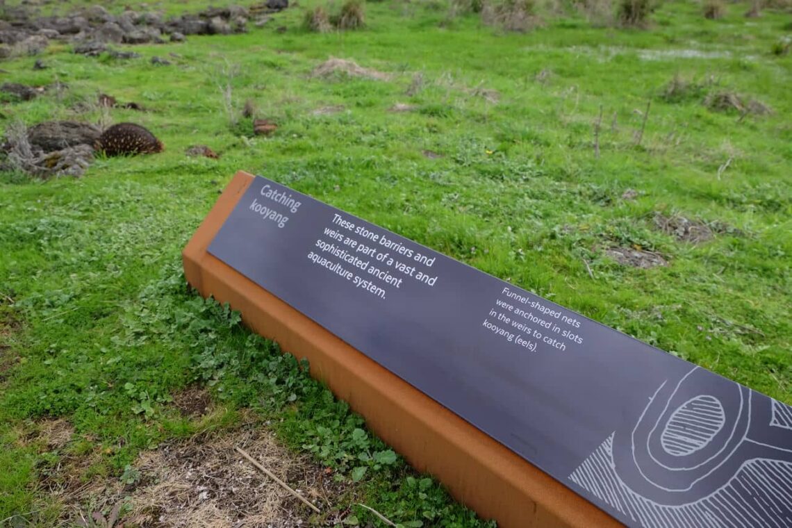 Architectural landmark: budj bim cultural landscape catching kooyang © jonathan o'donnell