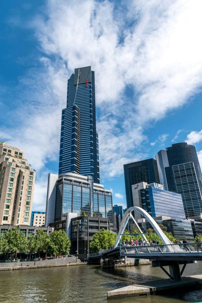 Architectural landmark: eureka tower from evan walker bridge © vladimir haltakov