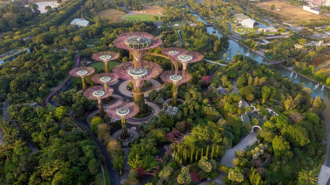 18 Famous Architectural Landmarks In Asia For Architects 371 Architectural landmark: gardens by the bay aerial view of supertree grove ยฉ sergio sala