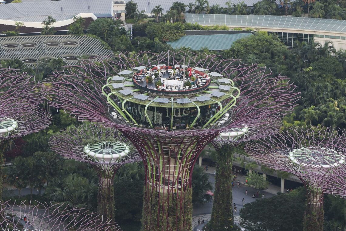 18 Famous Architectural Landmarks In Asia For Architects 368 Architectural landmark: gardens by the bay supertree rooftop bar by indochine ยฉ indochine group pte ltd.