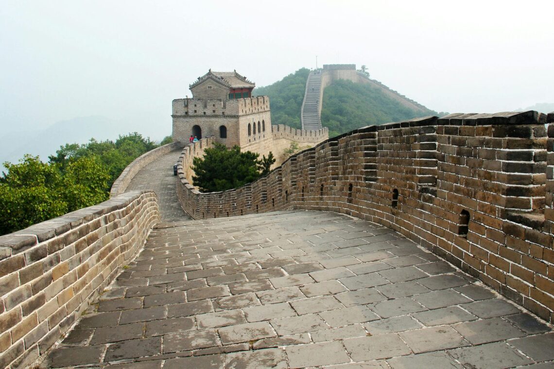 Architectural landmark: great wall of china beacon tower © ella wei