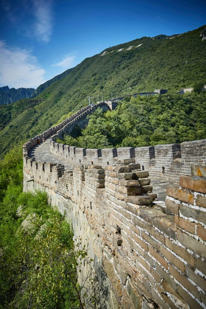 Architectural landmark: great wall of china wall exterior closeup © wilson ye