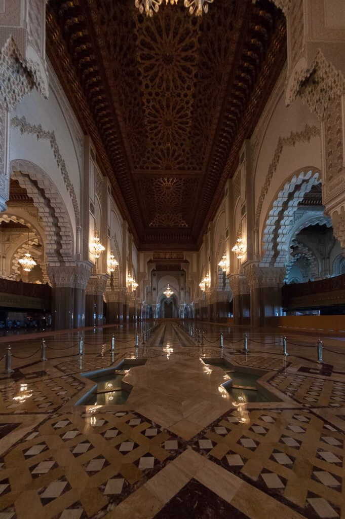 Architectural landmark: hassan ii mosque interior © jproche