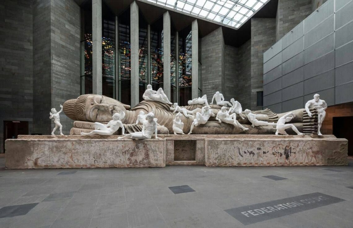 Architectural landmark: national gallery of victoria eternity-buddha in nirvana © xu zhen