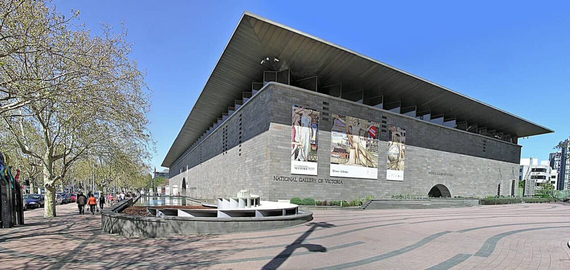Architectural landmark: national gallery of victoria façade © donaldytong