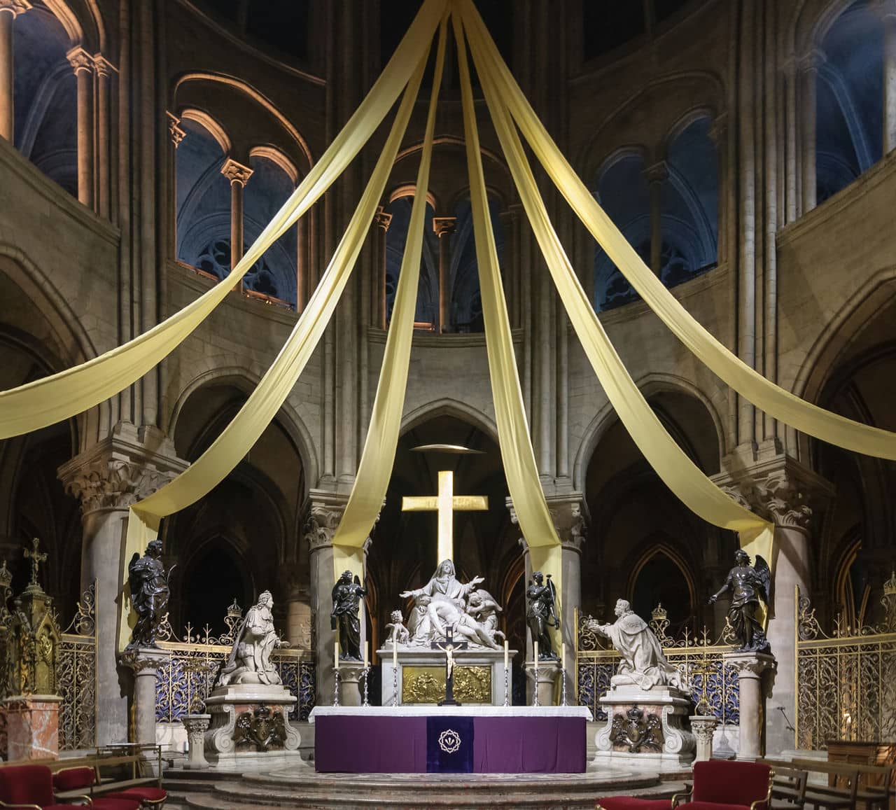 Architectural landmark: notre dame cathedral paris high altar © myrabella