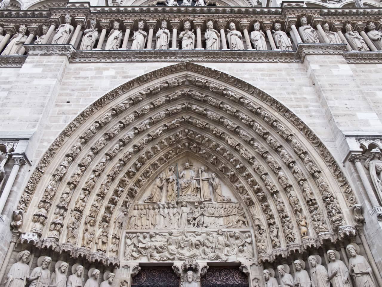 Architectural landmark: notre dame cathedral paris last judgement © carlos delgado