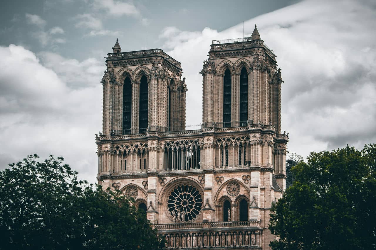Architectural landmark: notre dame cathedral paris south view © marcel strauß