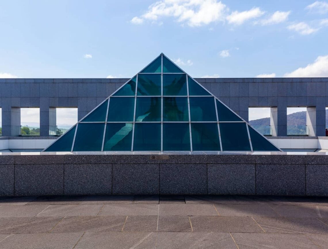 Architectural landmark: parliament house pyramid skylight © russell street