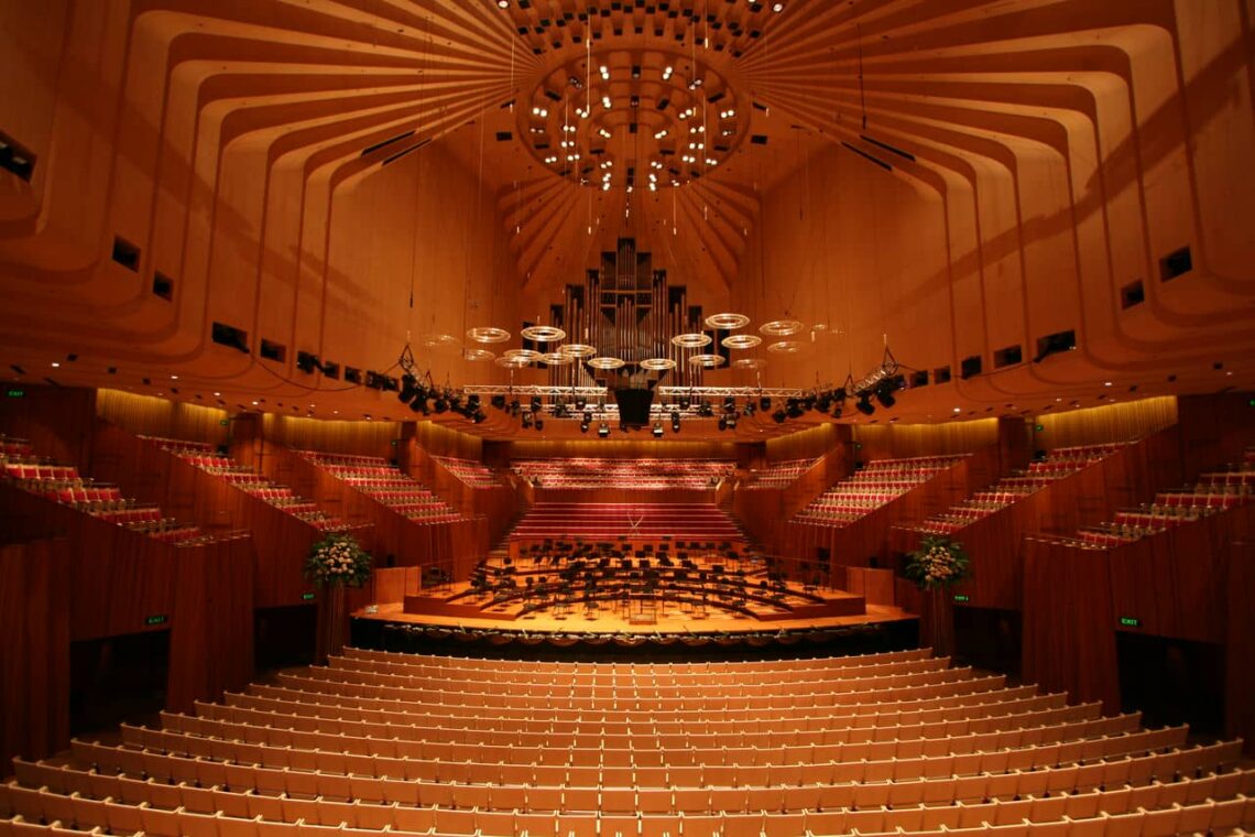 Architectural landmark: sydney opera house concert hall © rajesh vedantam