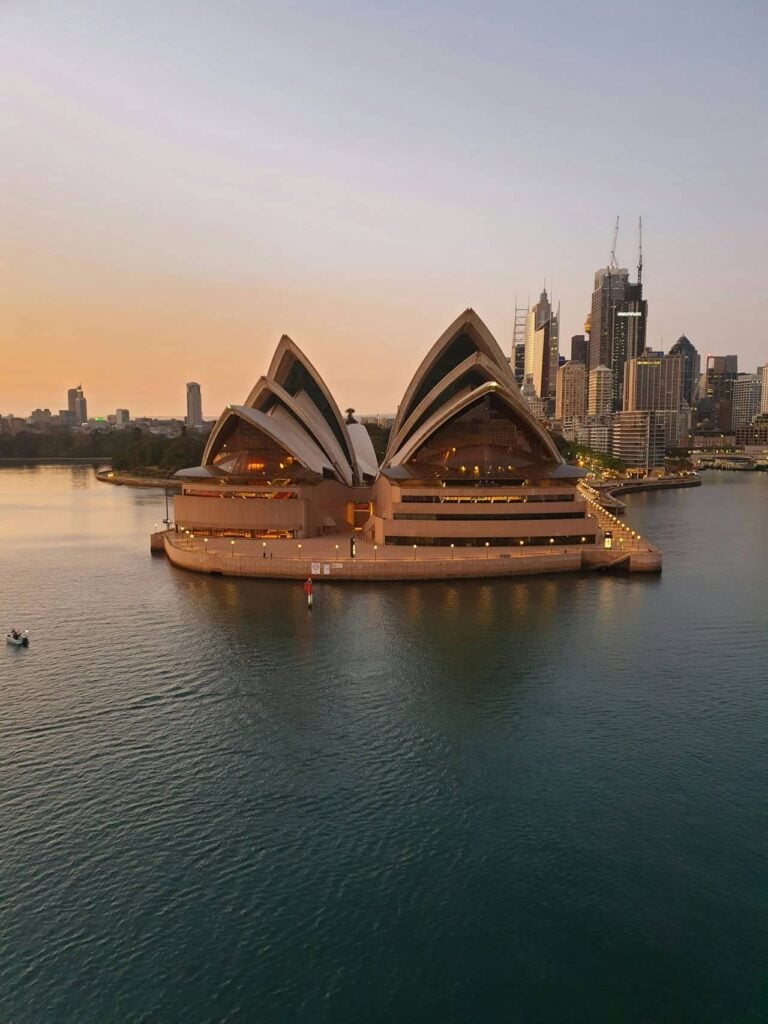 Architectural landmark: sydney opera house façade © nico smit