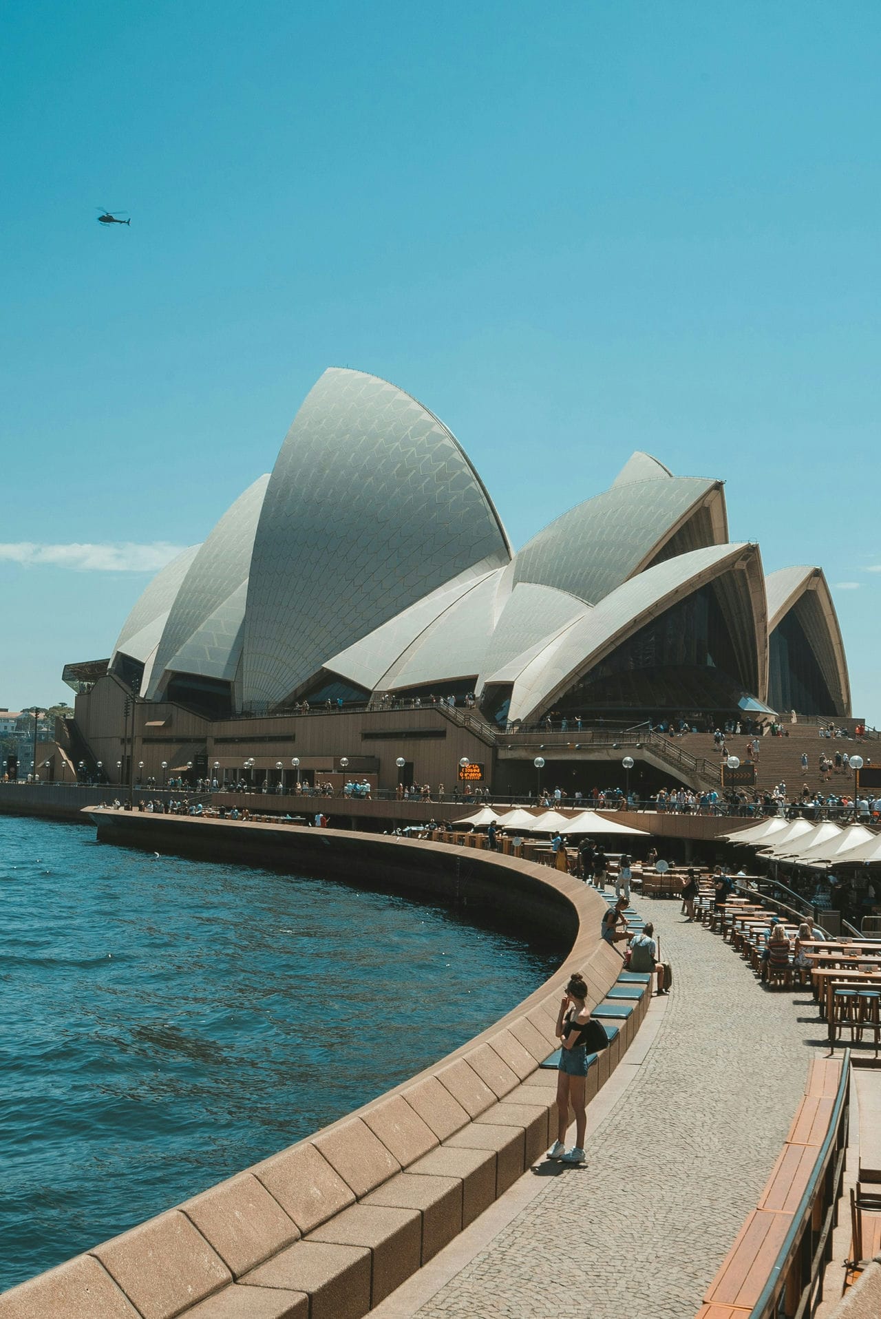 Architectural landmark: sydney opera house pathway © andreas rasmussen