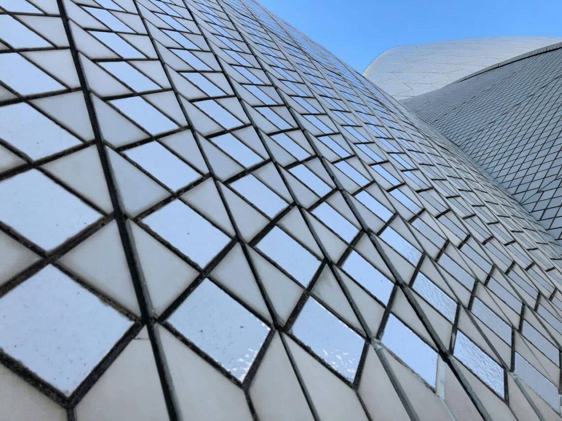 Architectural landmark: sydney opera house roof tiles © tyler mower