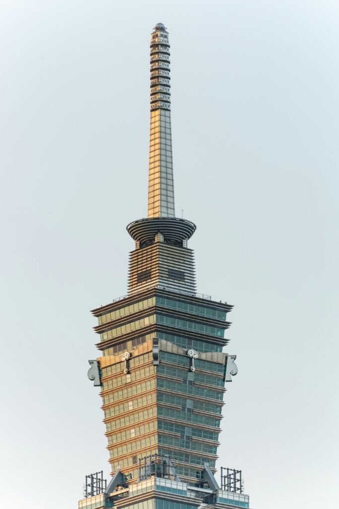 Architectural landmark: taipei 101 spire © uwe aranas