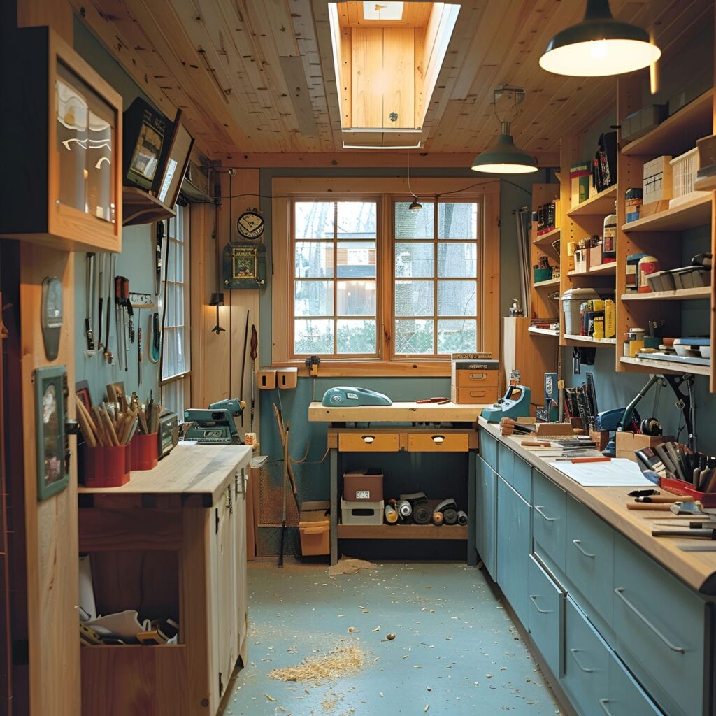 Workshop: size, functionality, uses, furniture and renovation