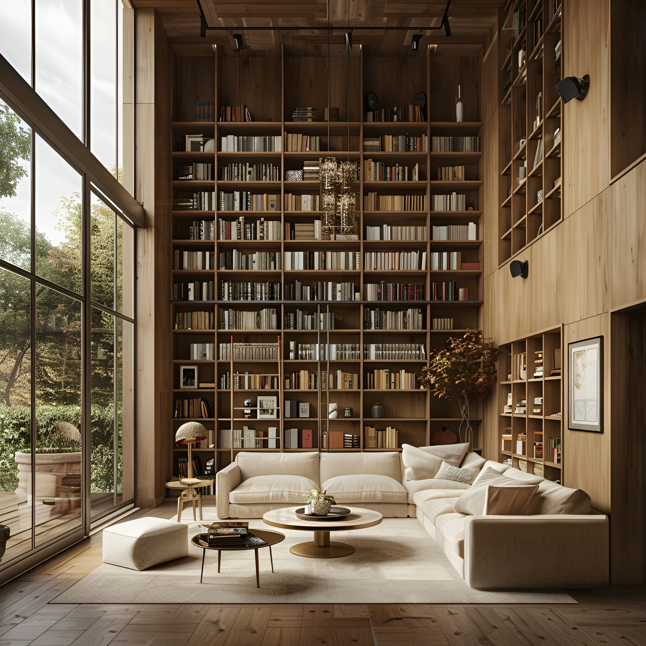Library: size, functionality, uses, furniture and renovation