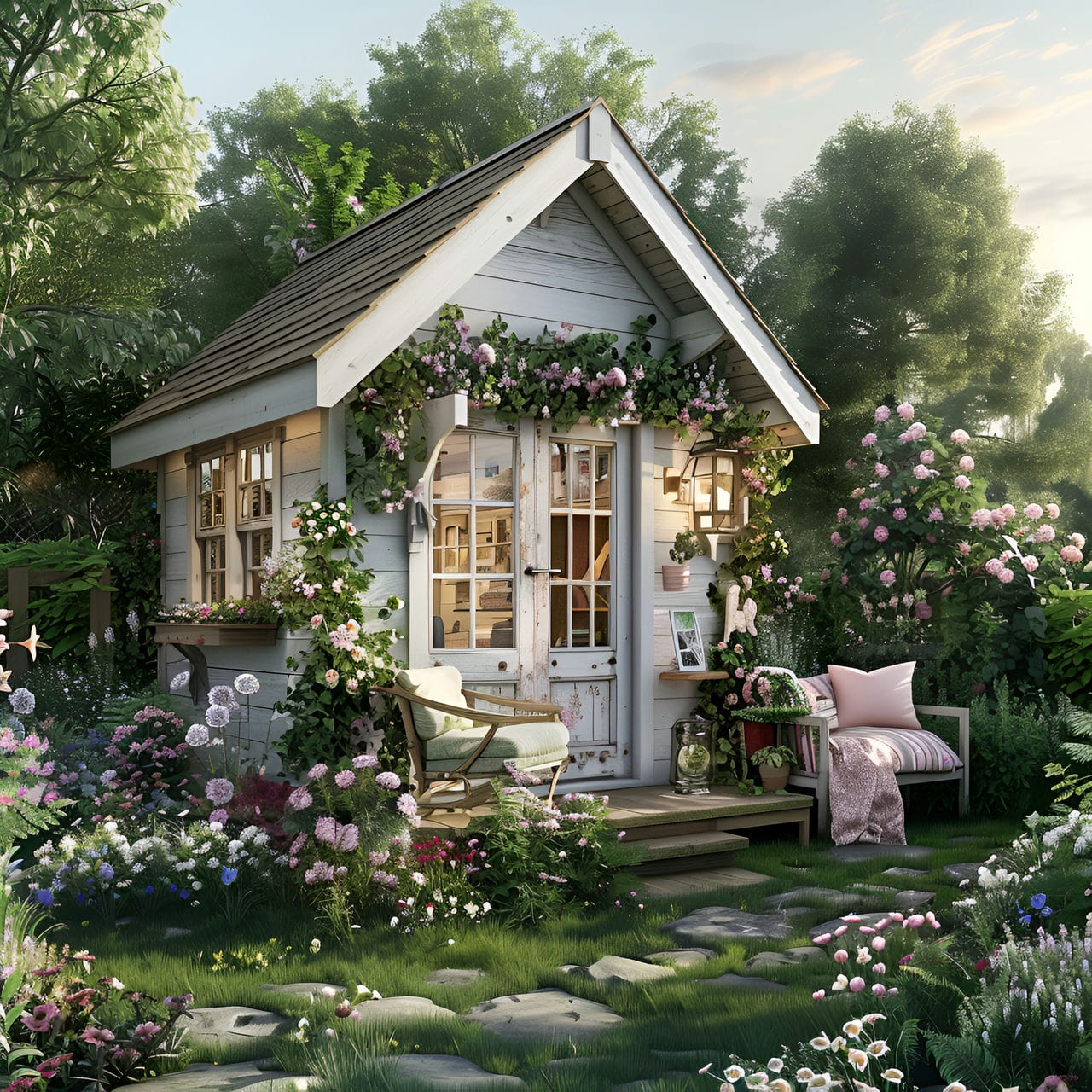 She shed: size, functionality, uses, furniture and renovation
