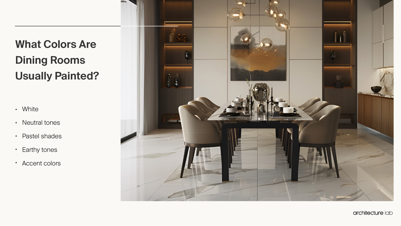 Dining Rooms - Size, Functionality, Uses, Furniture And Renovati What colors are dining rooms usually painted?