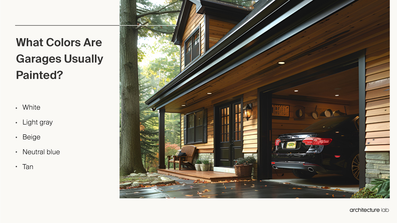 Garage - Size, Functionality, Uses, Furniture And Renovation What colors are garages usually painted?