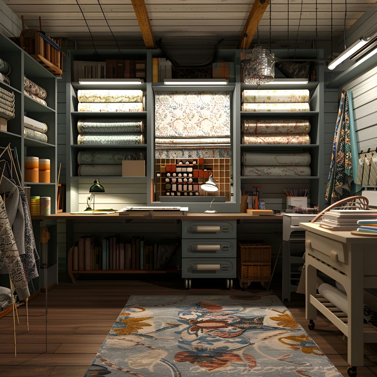 Craft room: size, functionality, uses, furniture and renovation