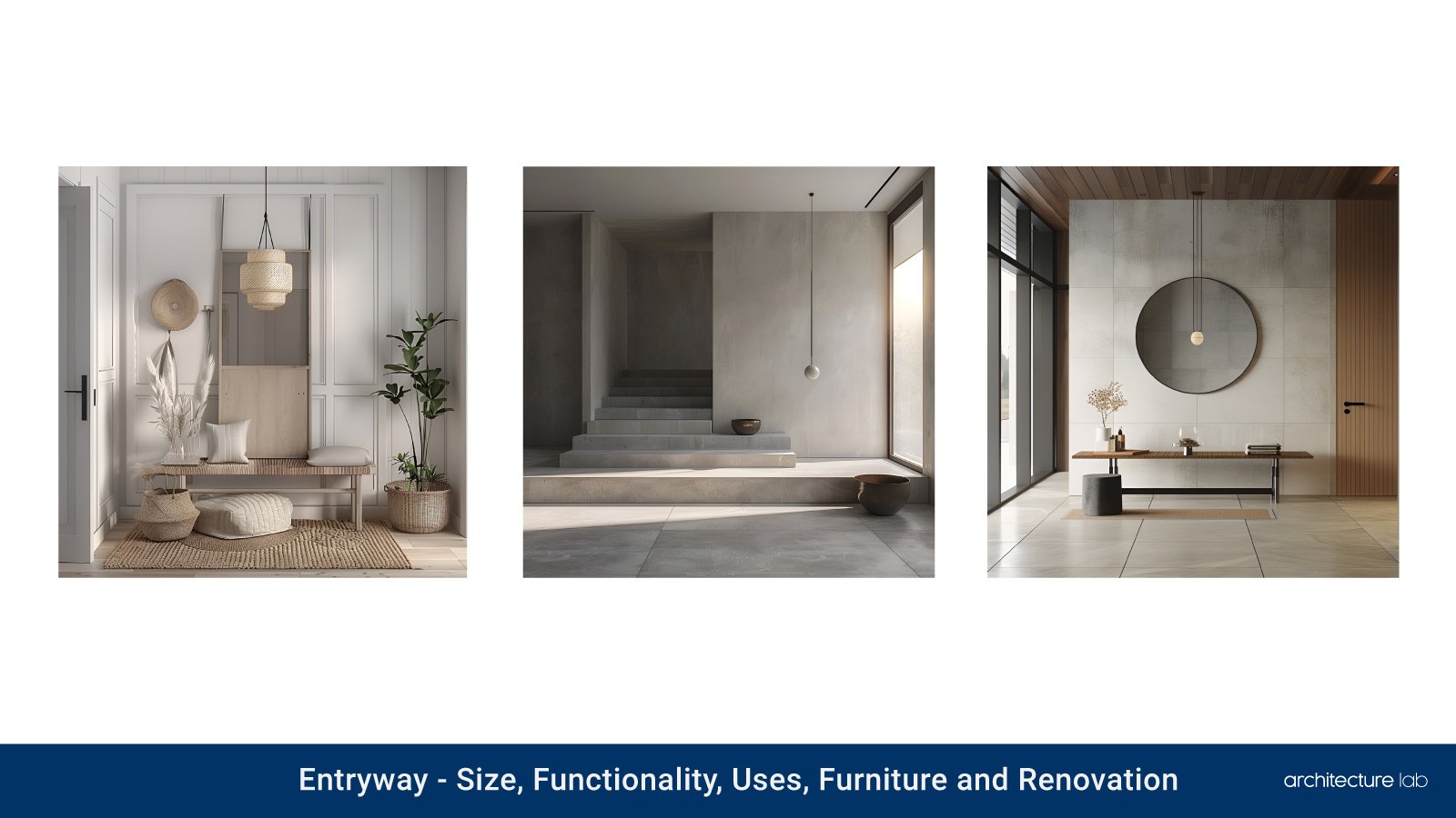 Entryway: size, functionality, uses, furniture and renovation
