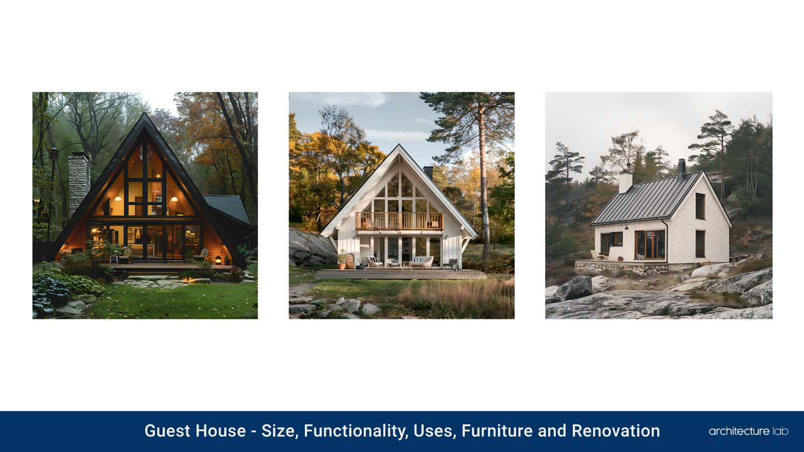 Guest house: size, functionality, uses, furniture and renovation
