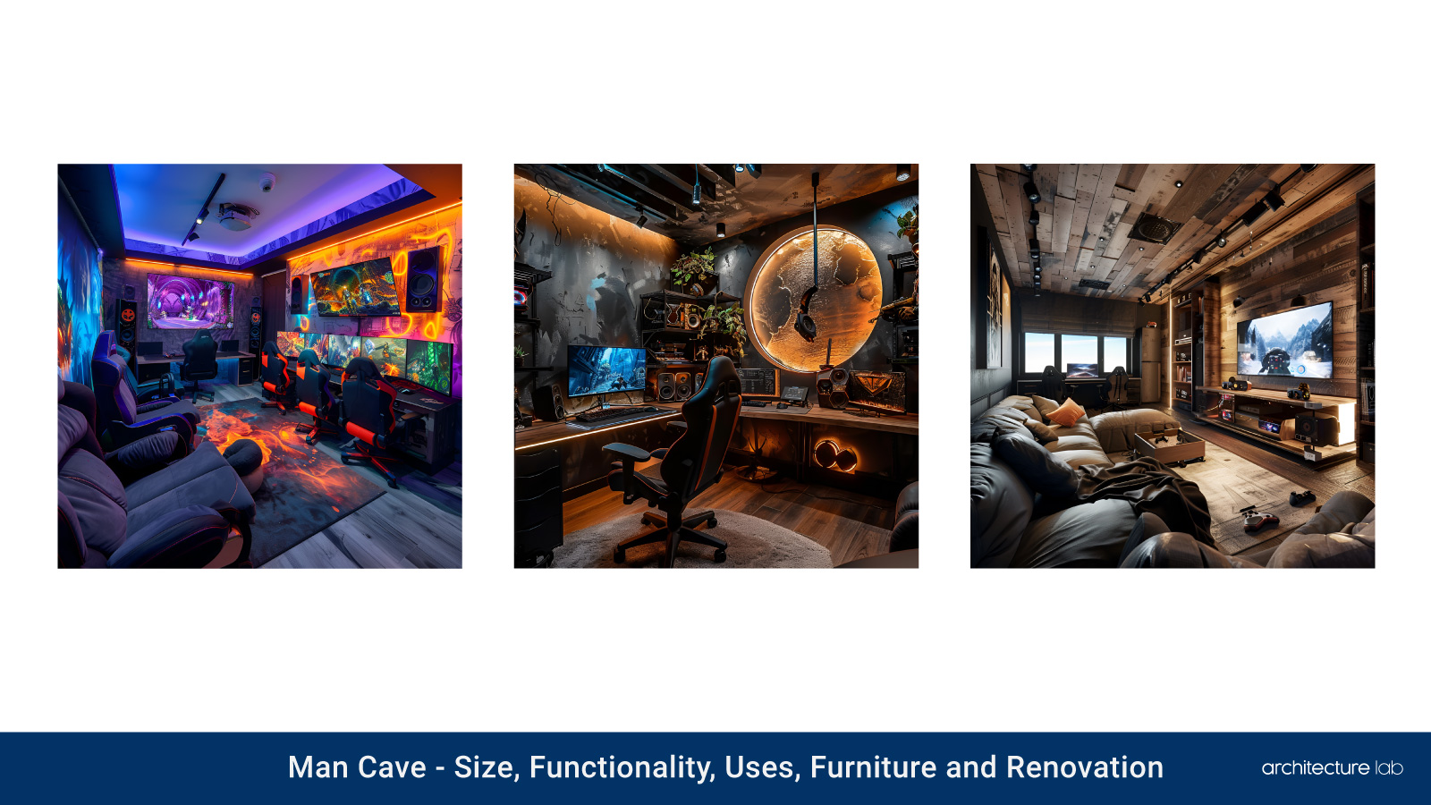 Man cave: size, functionality, uses, furniture, and renovation