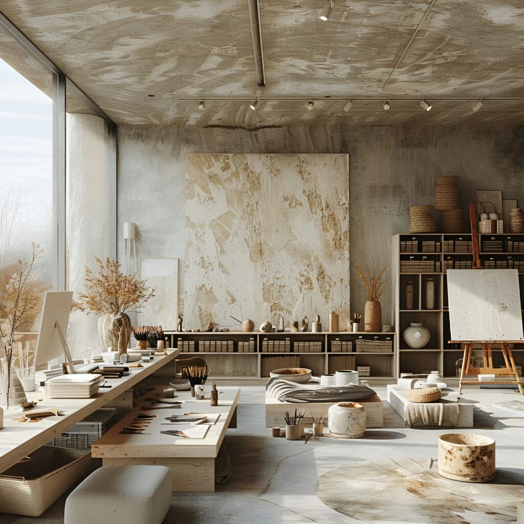 Art Studio: Size, Functionality, Uses, Furniture, And Renovation 29 Art studio: size, functionality, uses, furniture and renovation