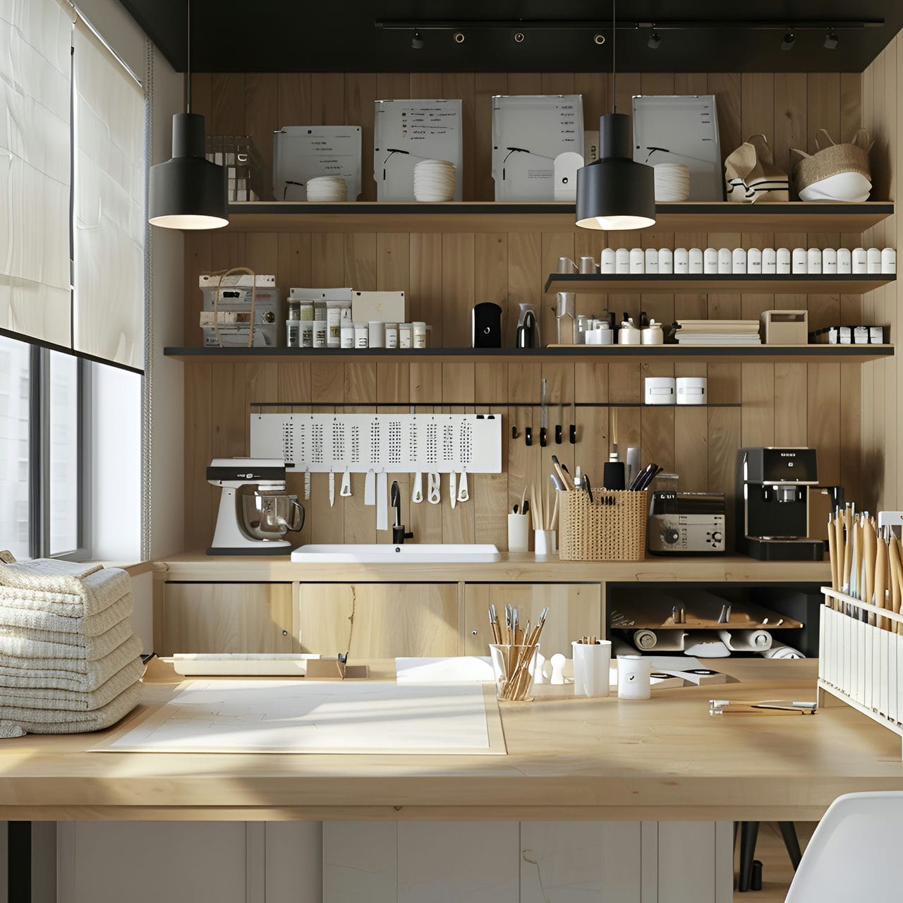 Craft room: size, functionality, uses, furniture and renovation
