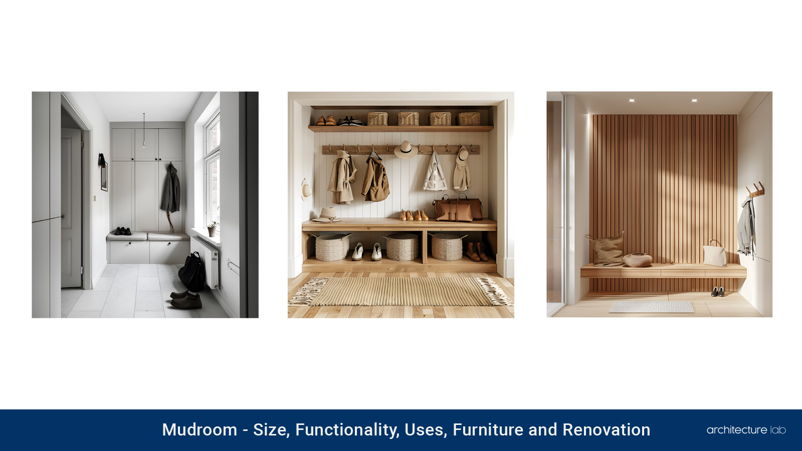 Mudroom: size, functionality, uses, furniture and renovation