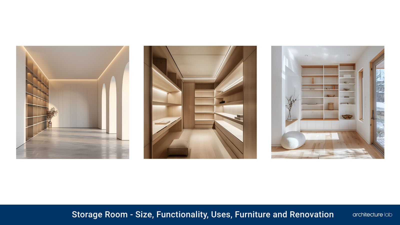 Storage room: size, functionality, uses, furniture and renovation