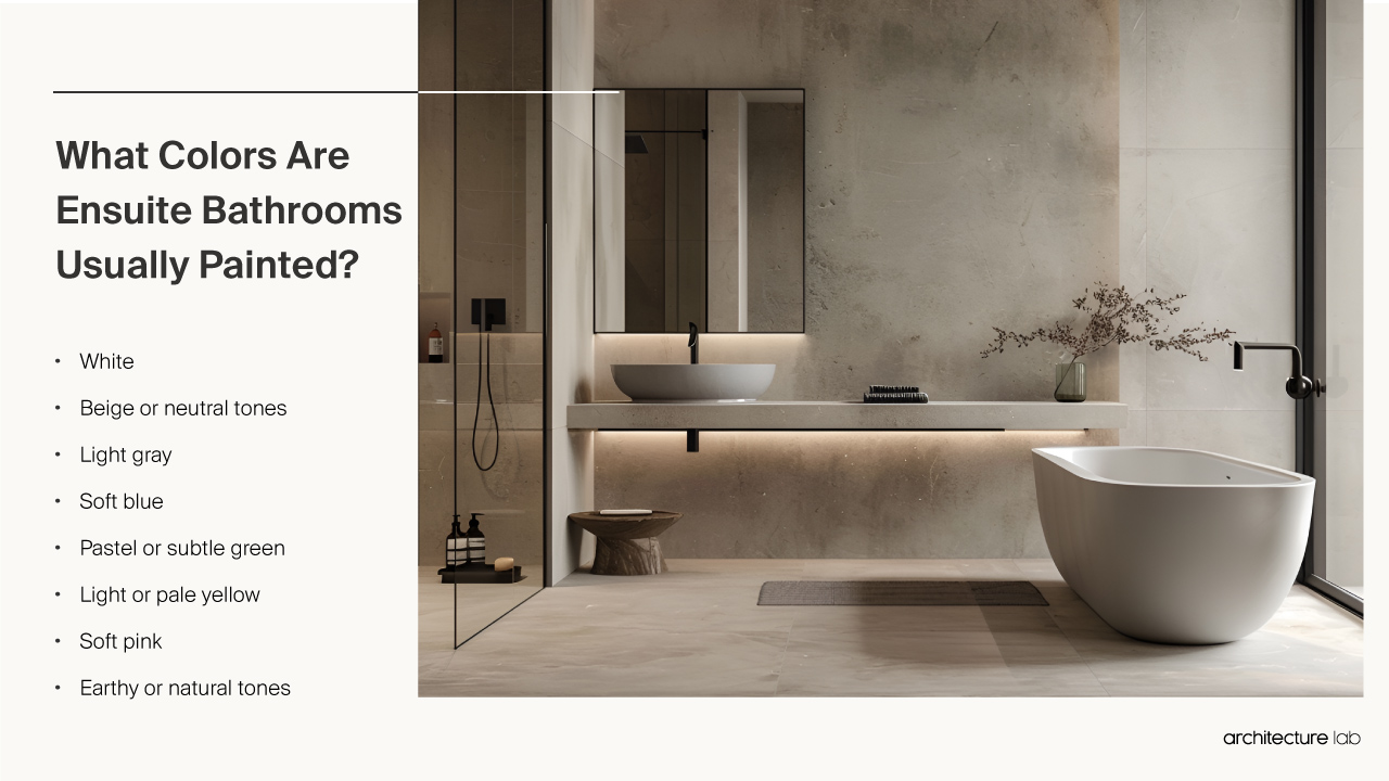 En Suite Bathroom - Size, Functionality, Uses, Furniture And Ren What colors are usually ensuite bathrooms painted?