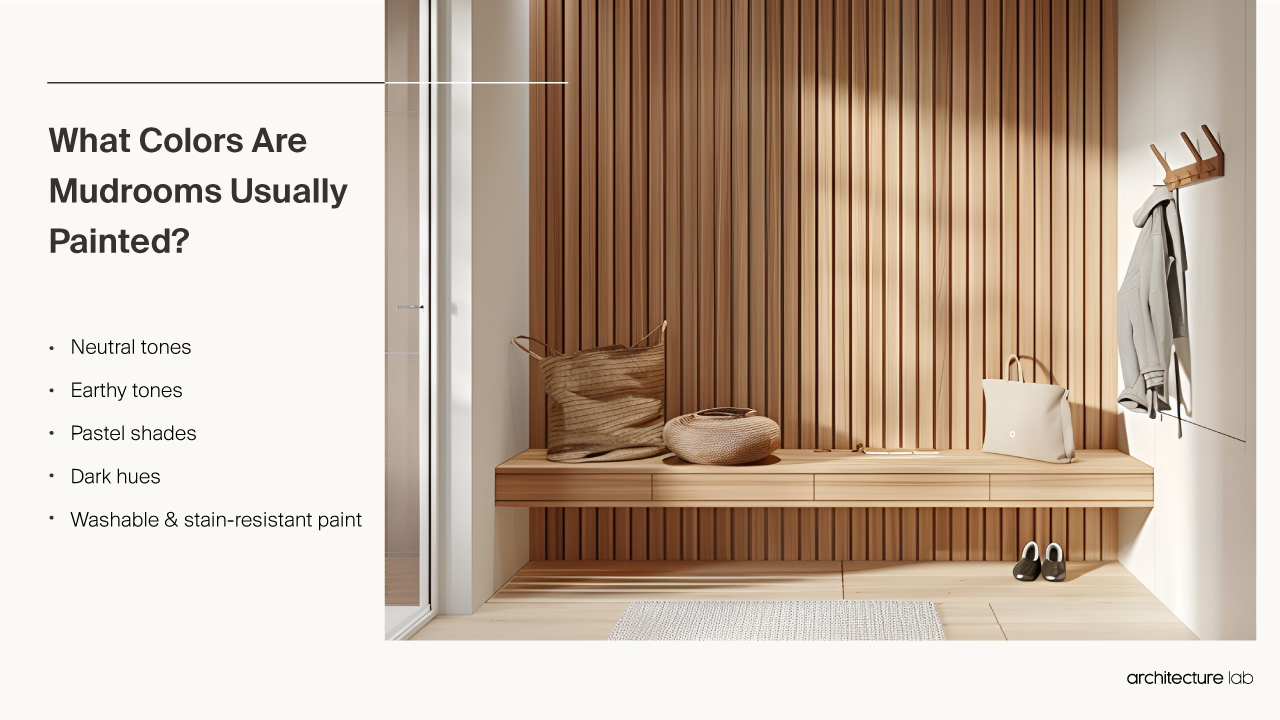 Mudroom - Size, Functionality, Uses, Furniture And Renovation What colors are usually mudrooms painted?